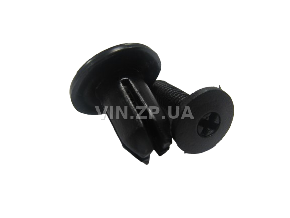 Клипса пистон распорная универсальная под d-10 мм АвтоПласт к-кт 2шт - "мама+папа", чёрная 2
