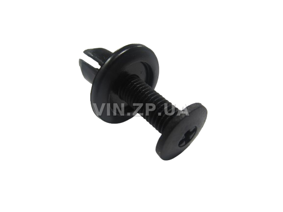 Клипса пистон распорная универсальная под d-10 мм АвтоПласт к-кт 2шт - "мама+папа", чёрная 1