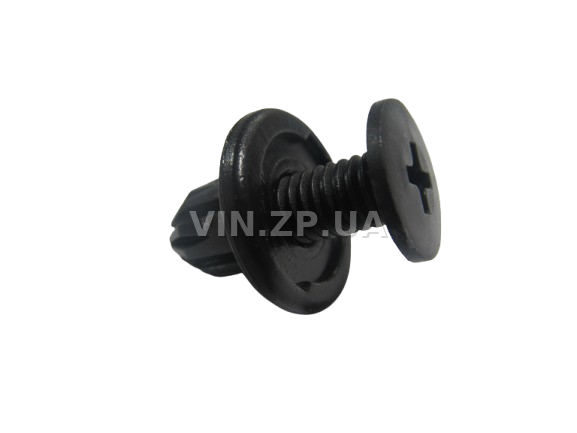 Клипса пистон распорная универсальная под d-11 мм АвтоПласт к-кт 2шт - "мама+папа", чёрная 1