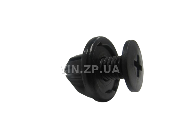 Клипса пистон распорная универсальная под d-12 мм АвтоПласт к-кт 2шт - "мама+папа", чёрная 1